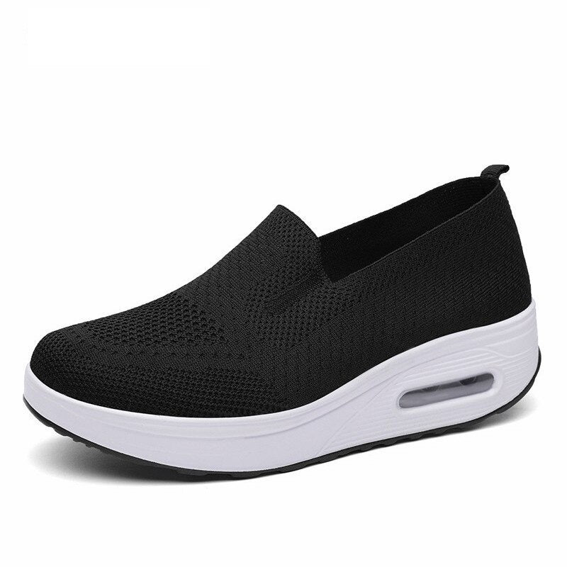 Women's Mesh Platform Shoes - Loafers