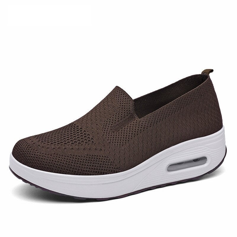 Women's Mesh Platform Shoes - Loafers