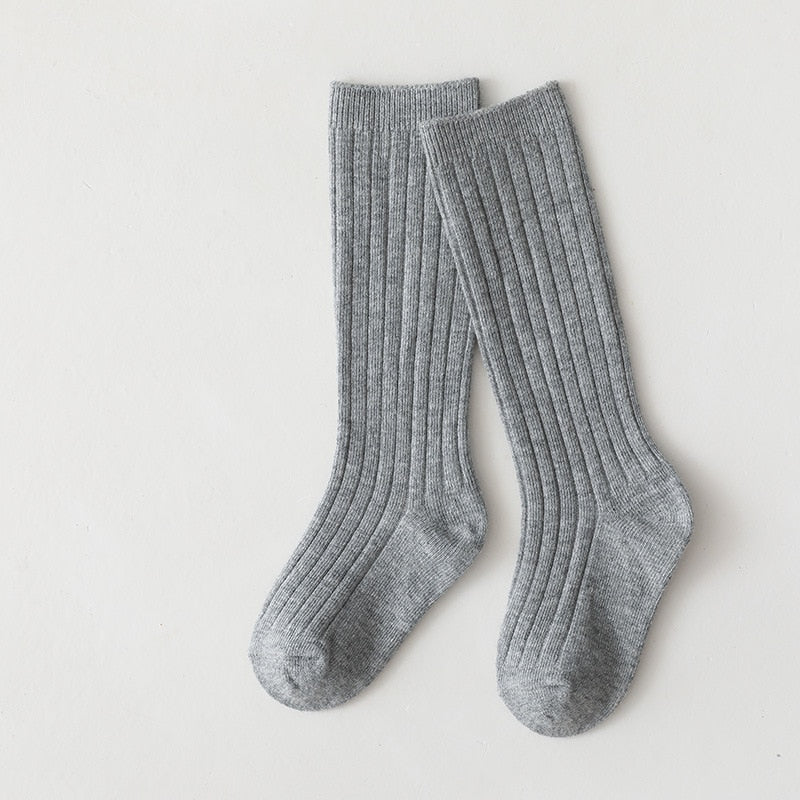 Premium Winter Knitted Socks Cotton Spandex Breathable Stripe Baby Socks, Unisex