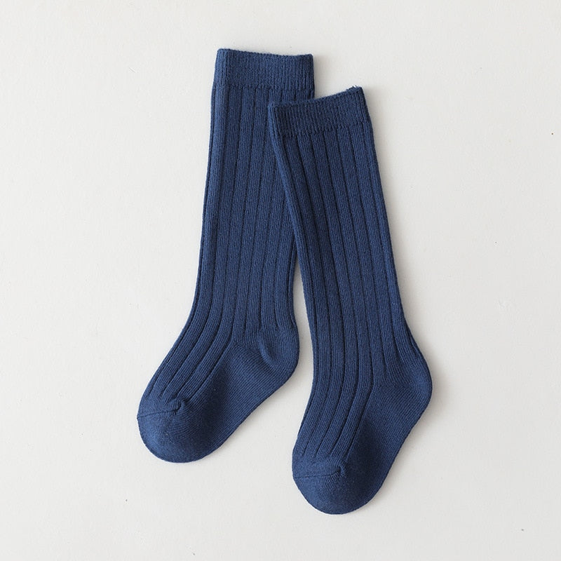 Premium Winter Knitted Socks Cotton Spandex Breathable Stripe Baby Socks, Unisex