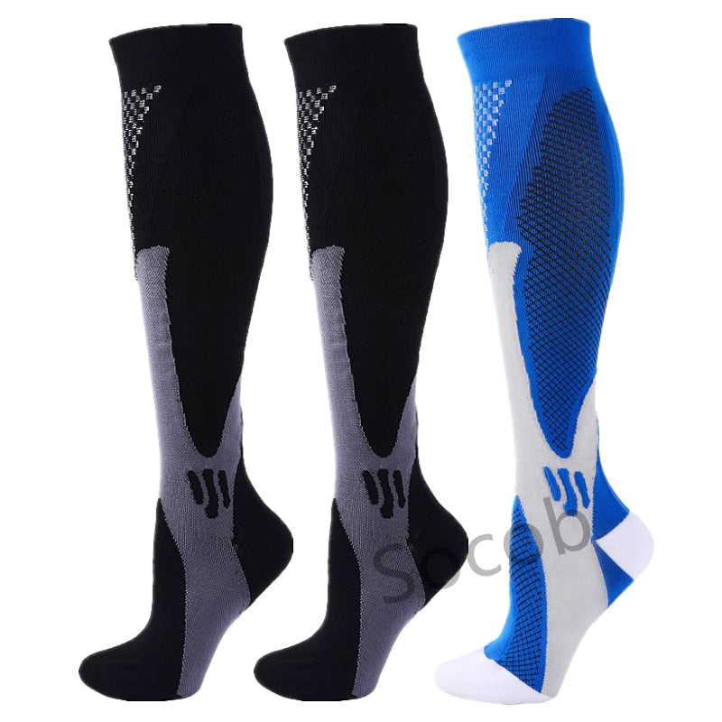 Compression Socks 20-30mmHg for Men and Women Running Support Socks, 3/6/7 Pairs