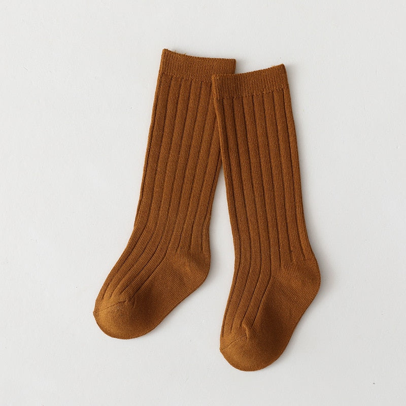Premium Winter Knitted Socks Cotton Spandex Breathable Stripe Baby Socks, Unisex