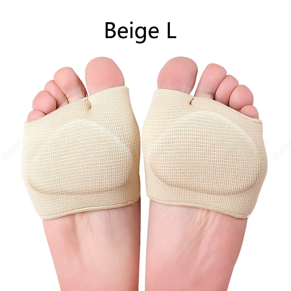 Non-Slip Silicone Metatarsal Forefoot Pads Heel Gel Insoles