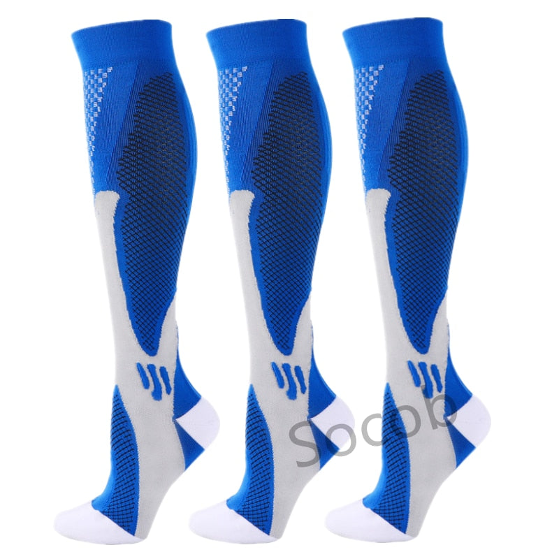 Compression Socks 20-30mmHg for Men and Women Running Support Socks, 3/6/7 Pairs