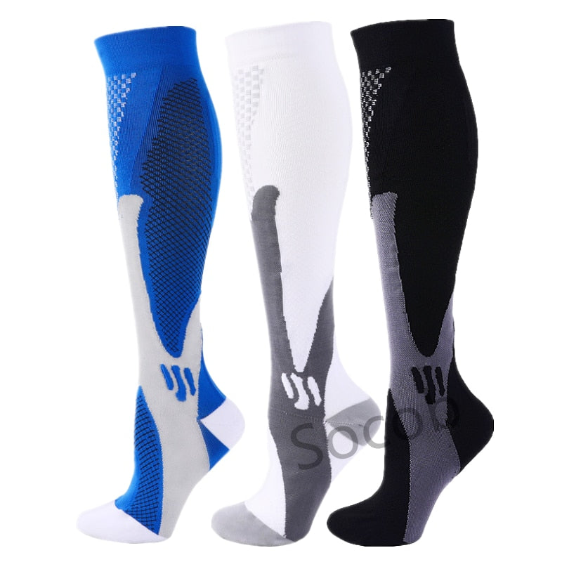 Compression Socks 20-30mmHg for Men and Women Running Support Socks, 3/6/7 Pairs