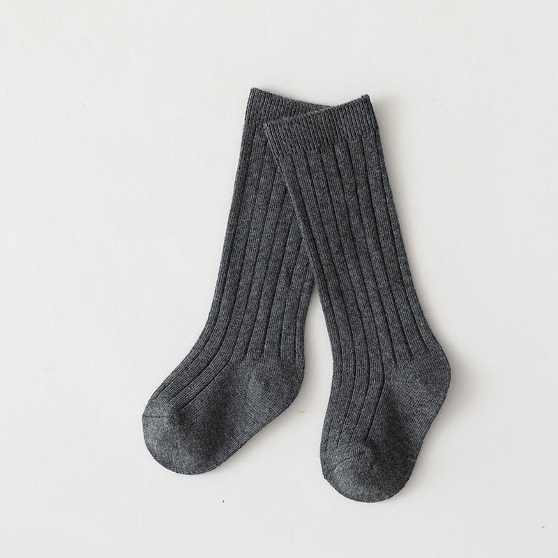 Premium Winter Knitted Socks Cotton Spandex Breathable Stripe Baby Socks, Unisex