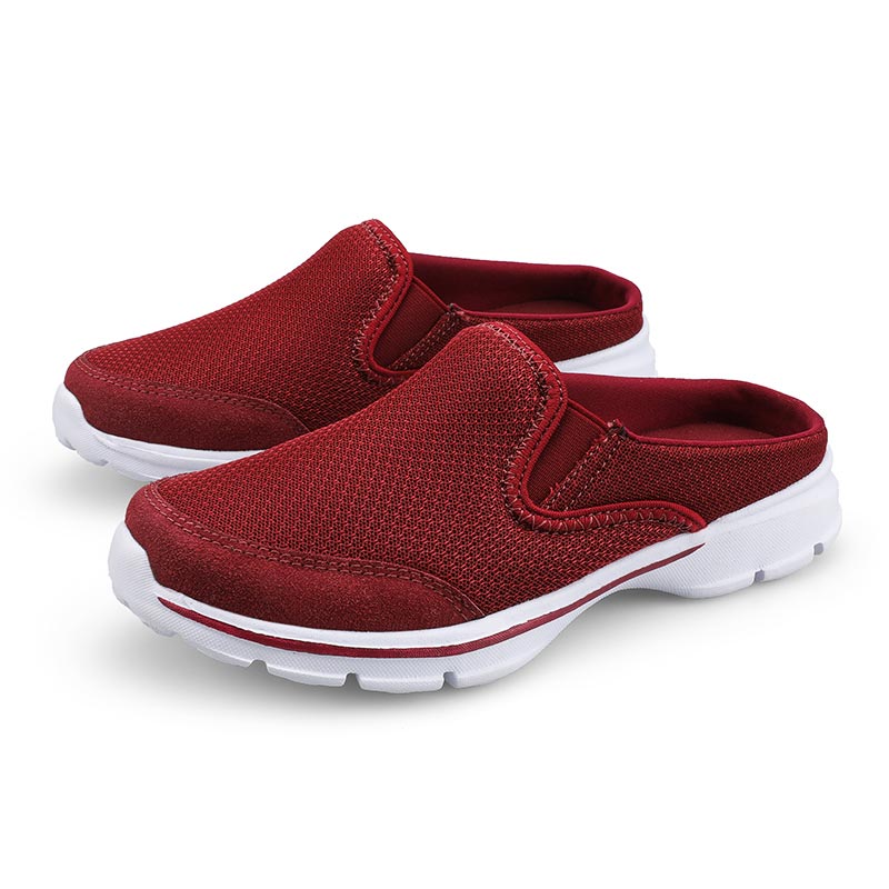Women Mesh Half-Sneakers - Lightweight Slip-on