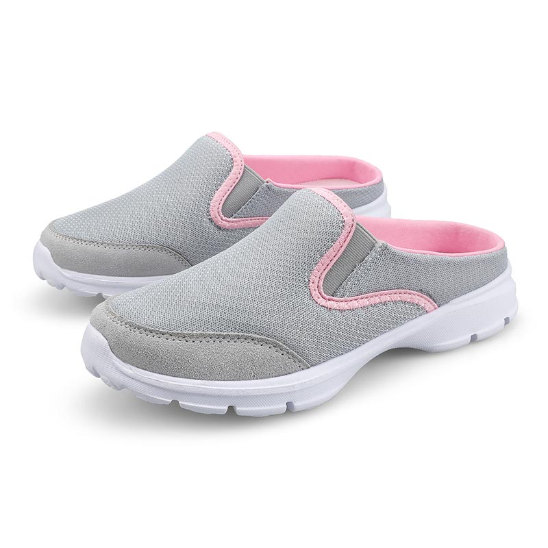 Women Mesh Half-Sneakers - Lightweight Slip-on