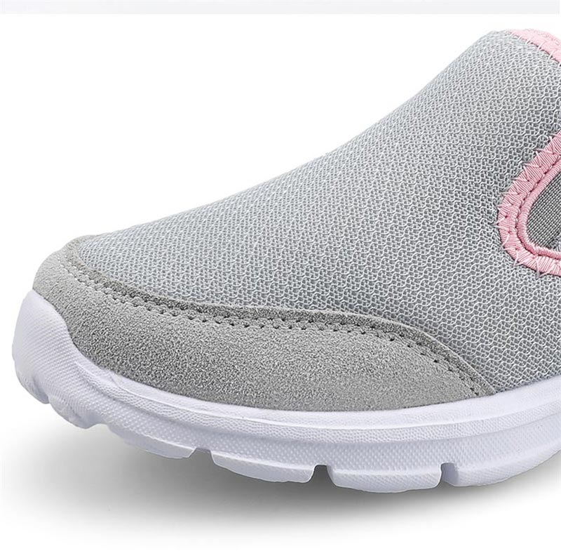 Women Mesh Half-Sneakers - Lightweight Slip-on