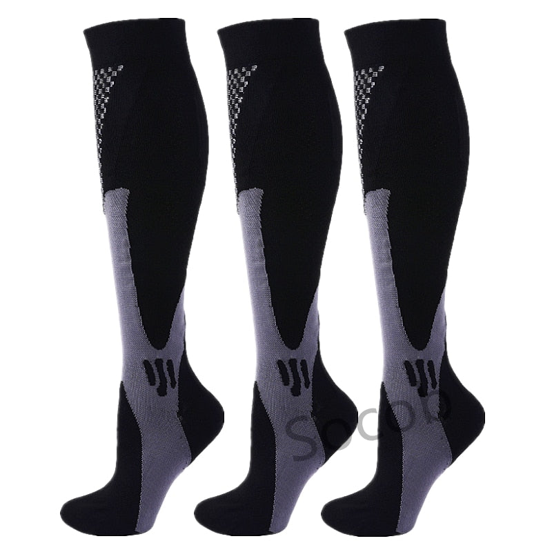 Compression Socks 20-30mmHg for Men and Women Running Support Socks, 3/6/7 Pairs
