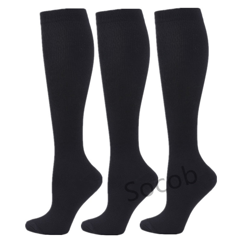 Compression Socks 20-30mmHg for Men and Women Running Support Socks, 3/6/7 Pairs