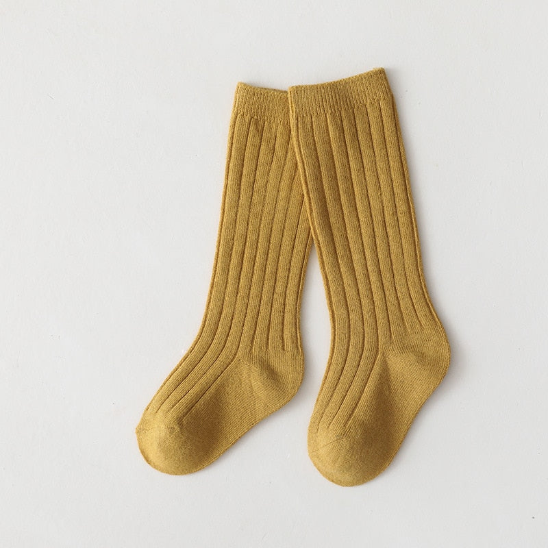 Premium Winter Knitted Socks Cotton Spandex Breathable Stripe Baby Socks, Unisex