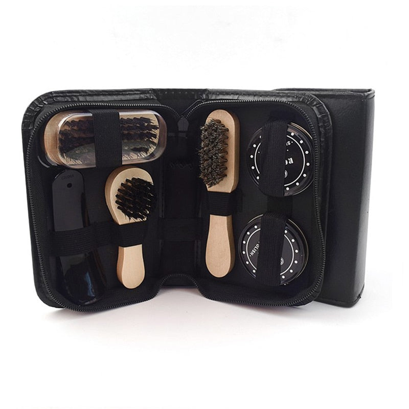 Portable Pro Shoe Care Kit for Leather Shoes