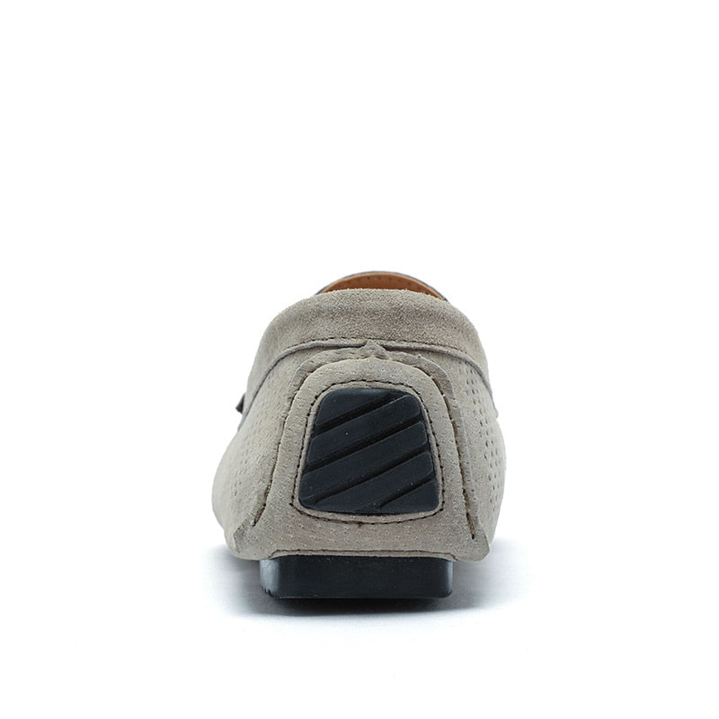 Men's Loafers - Genuine Leather, Breathable, Suede Moccasins - M4