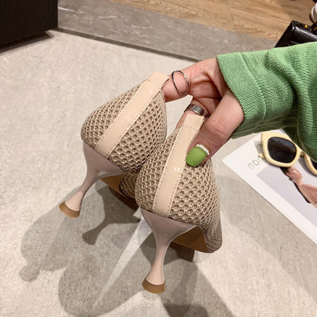 Woven Mesh Breathable Women's Pumps