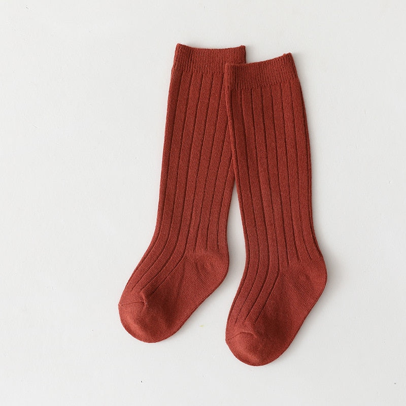 Premium Winter Knitted Socks Cotton Spandex Breathable Stripe Baby Socks, Unisex