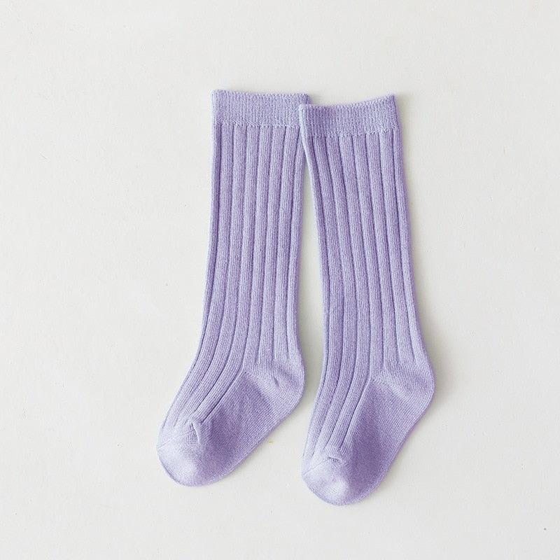 Premium Winter Knitted Socks Cotton Spandex Breathable Stripe Baby Socks, Unisex