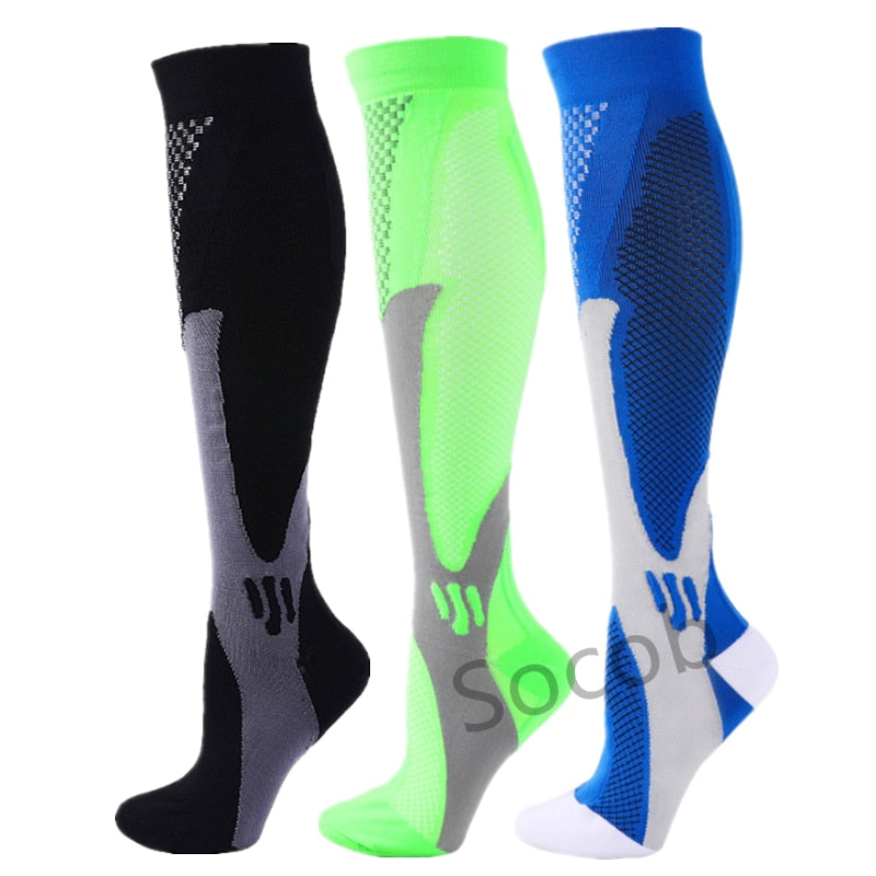 Compression Socks 20-30mmHg for Men and Women Running Support Socks, 3/6/7 Pairs
