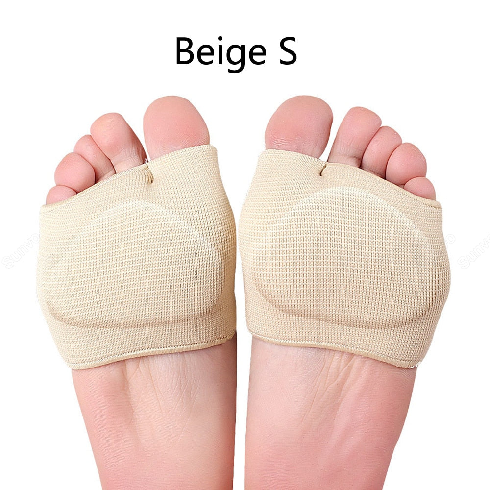 Non-Slip Silicone Metatarsal Forefoot Pads Heel Gel Insoles