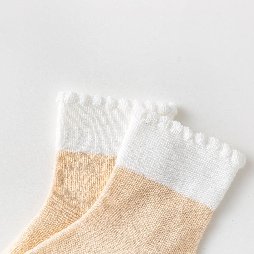 5 Pairs Cotton Newborn Baby Socks Soft Mesh Infant Baby Summer Socks