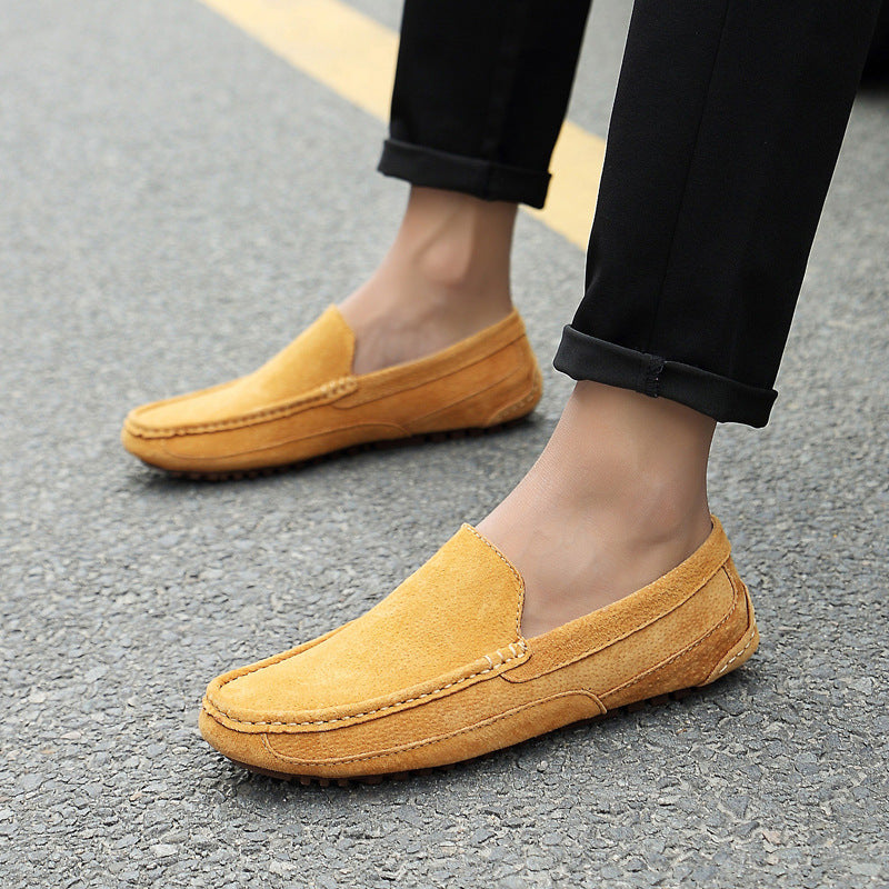 Suede Leather Men's Moccasins - M1