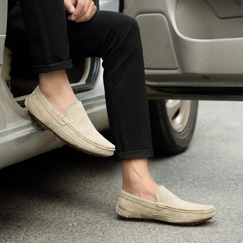 Suede Leather Men's Moccasins - M1