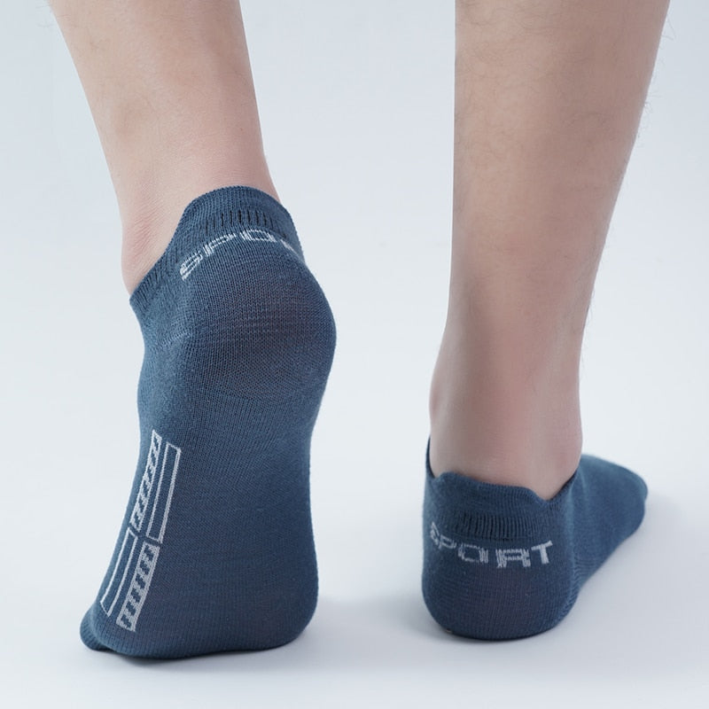 Summer Men's Ankle Socks Athletic Low Cut Breathable - Plus Size, 5 Pairs