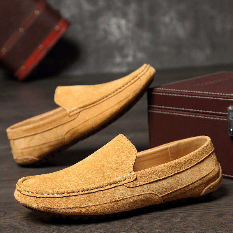 Suede Leather Men's Moccasins - M1