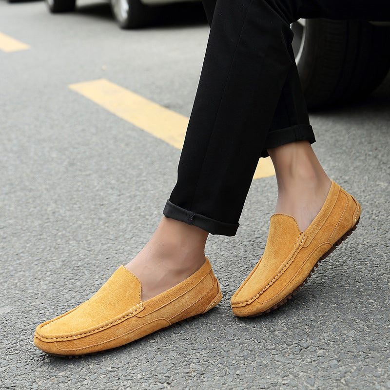 Suede Leather Men's Moccasins - M1