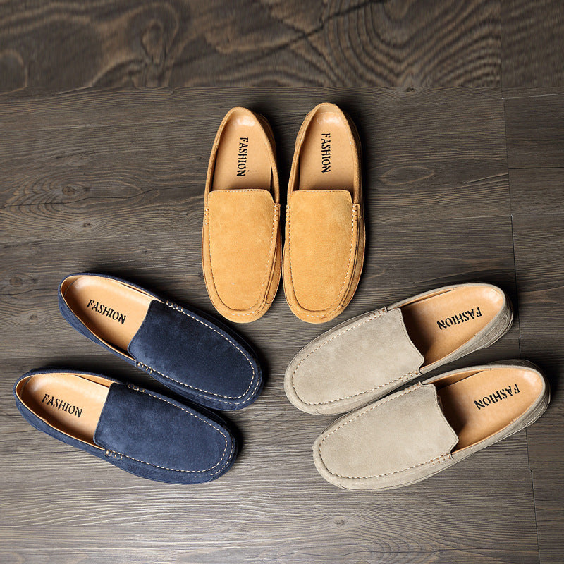 Suede Leather Men's Moccasins - M1