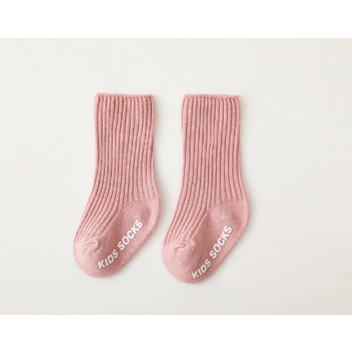 Baby Girls Soft Ruffle Angel Wing Cotton Socks Knee High Leg Warmers Socks