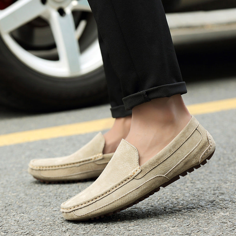 Suede Leather Men's Moccasins - M1