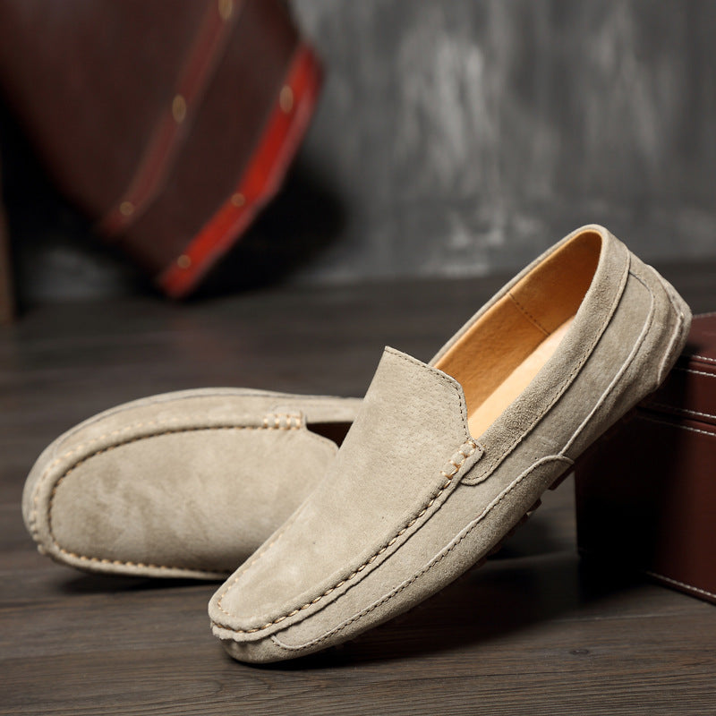 Suede Leather Men's Moccasins - M1