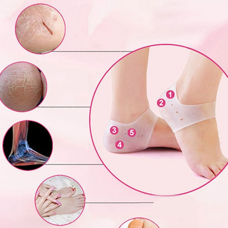 Silicone Chapped Foot Care Tool Heel Sock