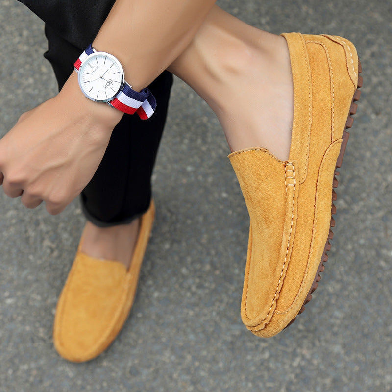 Suede Leather Men's Moccasins - M1