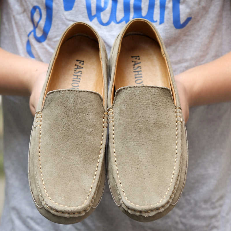 Suede Leather Men's Moccasins - M1
