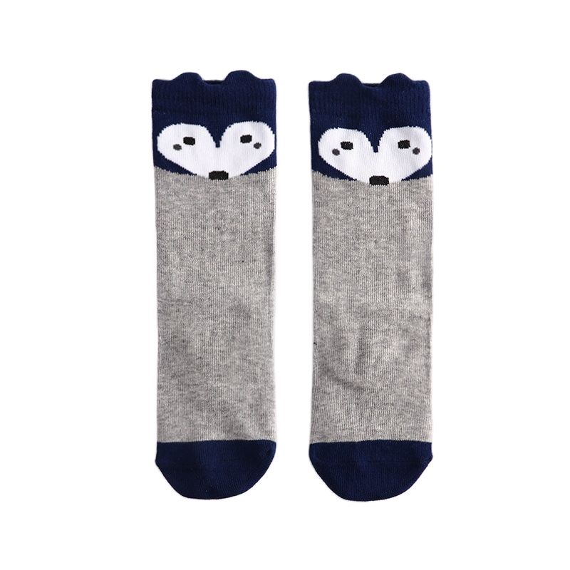 Children Leg Warmer Knee High Cotton Socks With Flower Ruffle Design