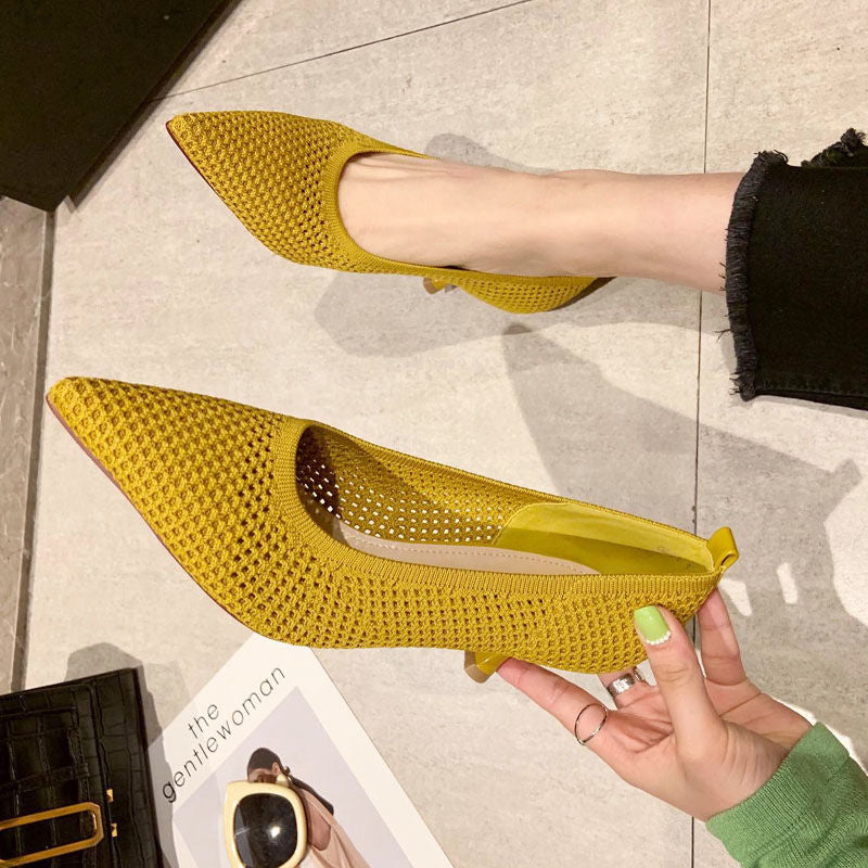 Woven Mesh Breathable Women's Pumps