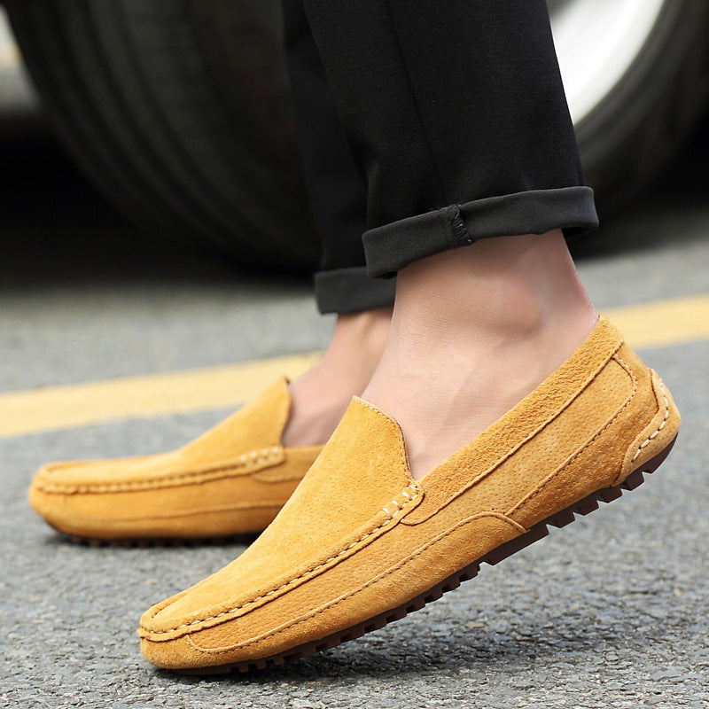 Suede Leather Men's Moccasins - M1