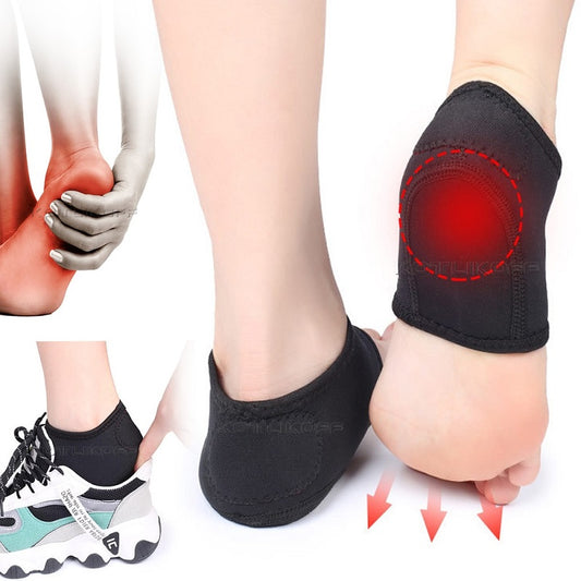1 Pair Pain Relief Heel Pads Foot Patch Plantar Fasciitis Heel Socks