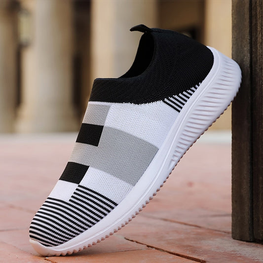 Vulcanized Knitted Sneakers Shoes For Women