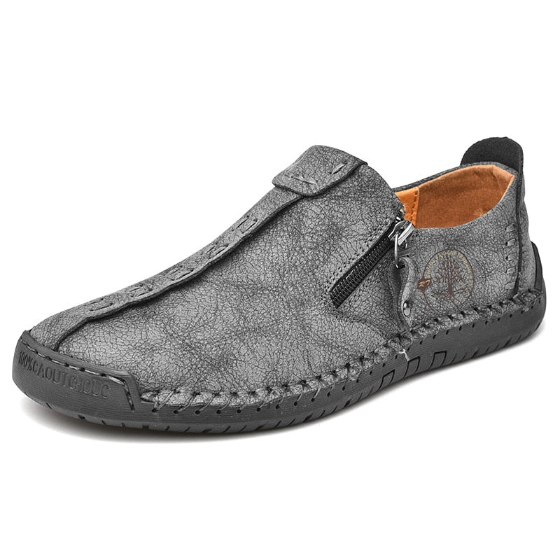 Men's Soft Leather Casual Shoes. Comfortable Handmade Loafers