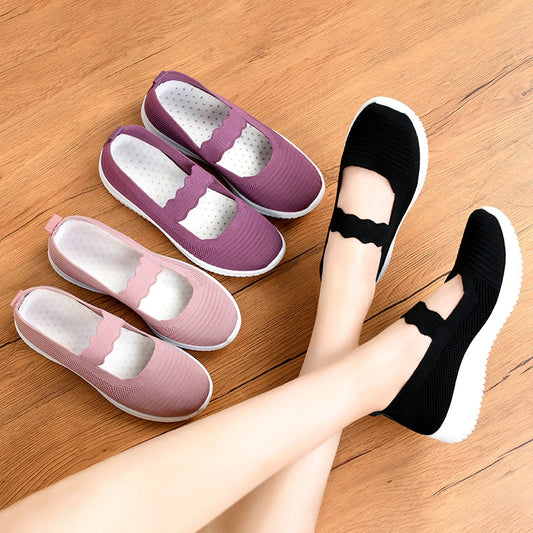 Summer Fashion Breathable Fly Weave Casual Women Shoes