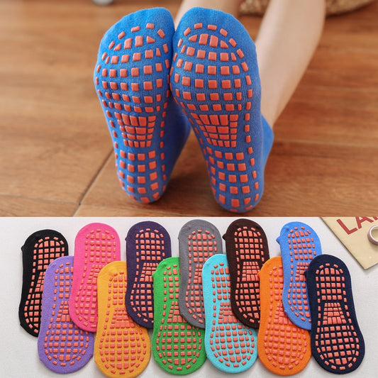 Non-Slip Slippers Cotton Socks, Unisex Anti Slip Low Cut Elastic Socks