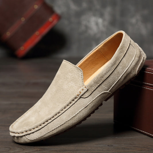 Suede Leather Men's Moccasins - M1