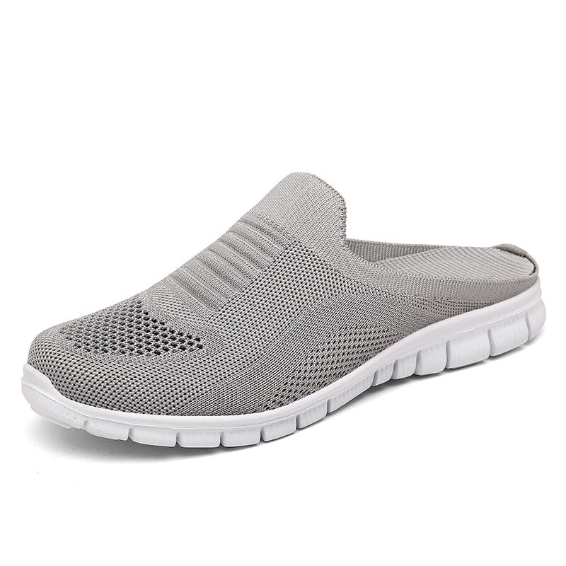 Women Casual Half-Sneakers - Breathable, Lightweight, Outdoor Flats