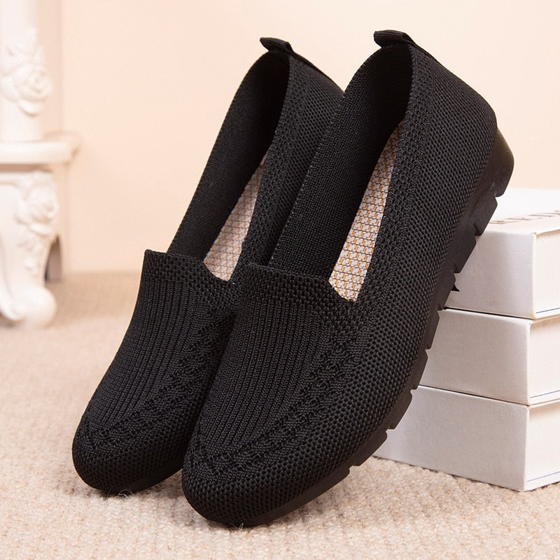 Summer Mesh Breathable Flat Casual Women Shoes