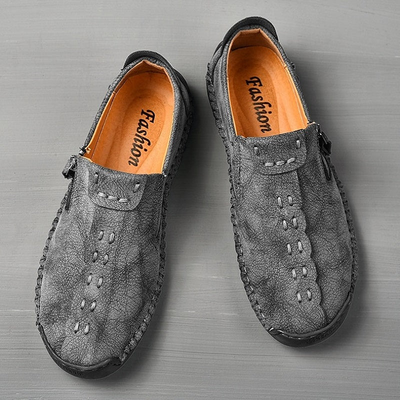 Men's Soft Leather Casual Shoes. Comfortable Handmade Loafers