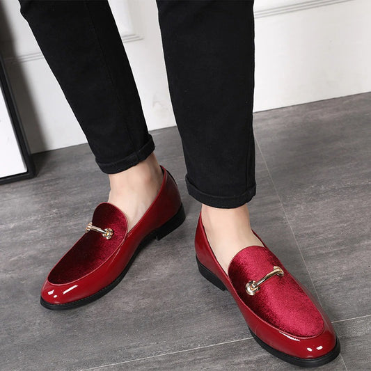 New Men Dress Shoes-Leather Luxury Groom/Wedding Shoes
