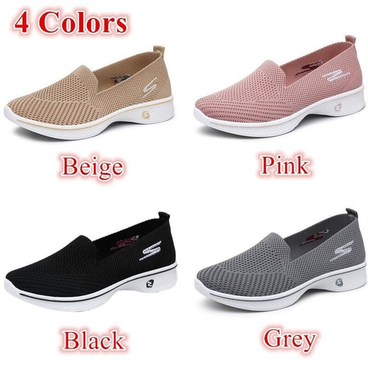 Women's Fashionable Flats. Casual, Breathable, Walking Slip-on Shoes